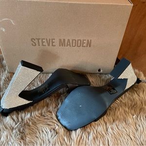 Silver and blacks Steve Madden